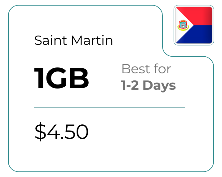 Saint Martin 1 GB 30 Days