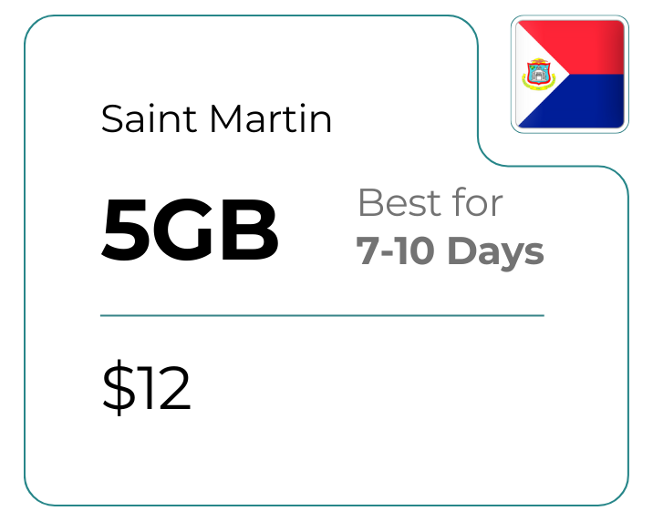 Saint Martin 5 GB 30 Days