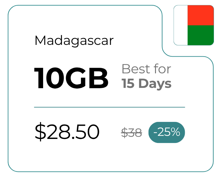 Madagascar 10 GB 30 Days