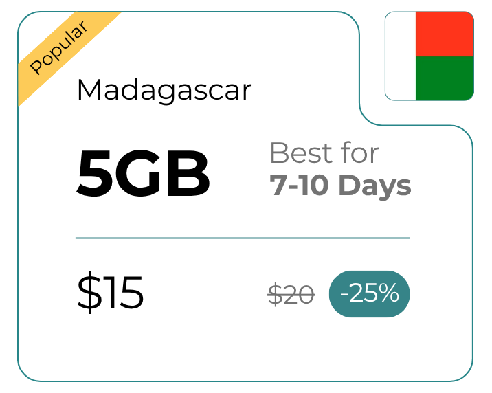 Madagascar 5 GB 30 Days