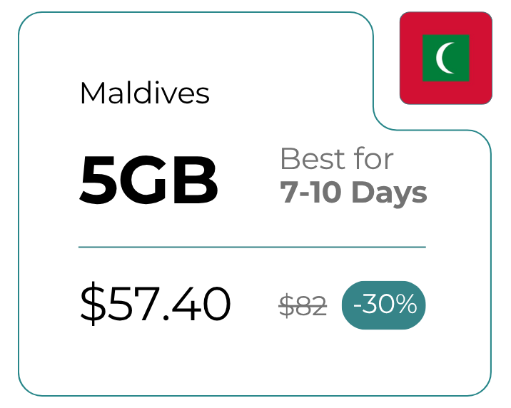 Maldives 5 GB 30 Days
