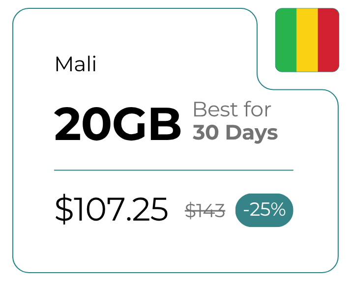 Mali 20 GB 30 Days