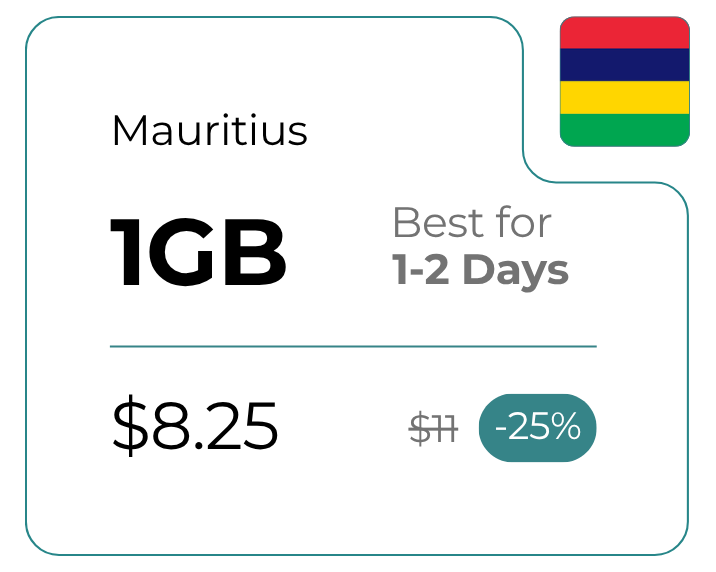 Mauritius 1 GB 30 Days