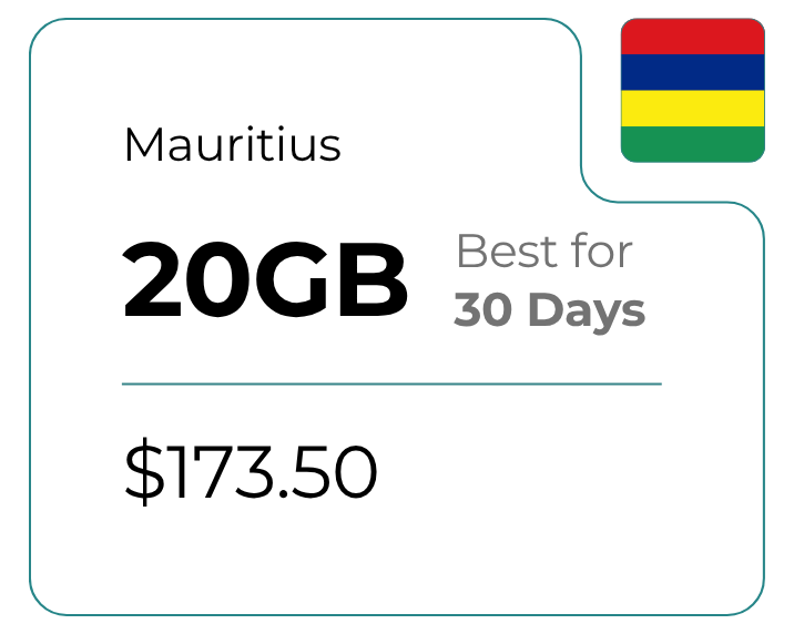 Mauritius 20 GB 30 Days