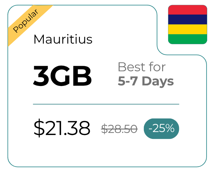 Mauritius 3 GB 30 Days