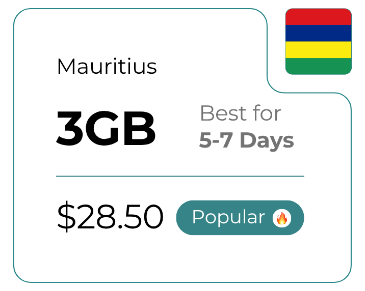 Mauritius 3 GB 30 Days