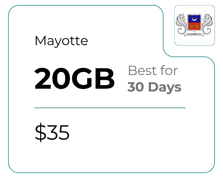 Mayotte 20 GB 30 Days
