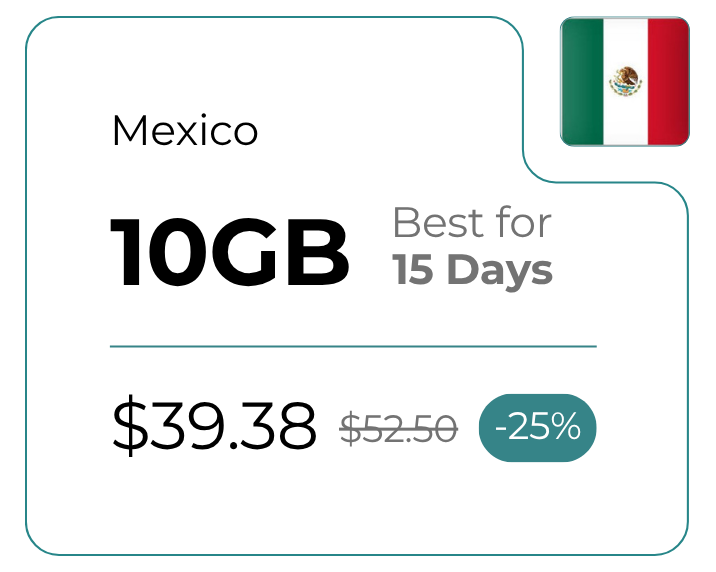 Mexico 10 GB 30 Days