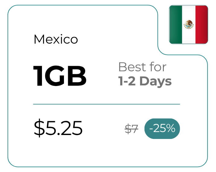 Mexico 1 GB 30 Days