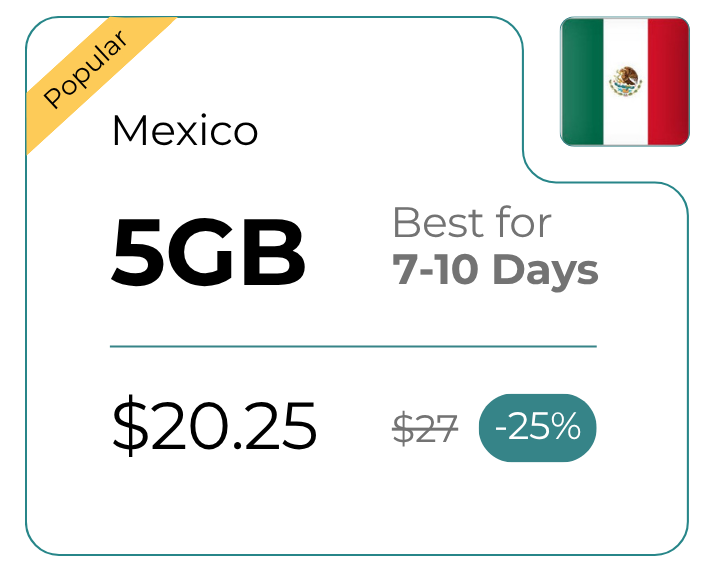 Mexico 5 GB 30 Days