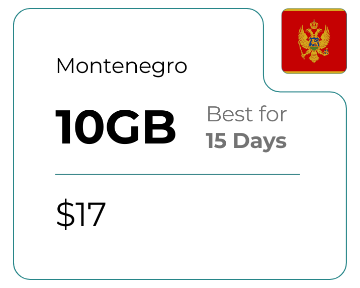 Montenegro 10 GB 30 Days