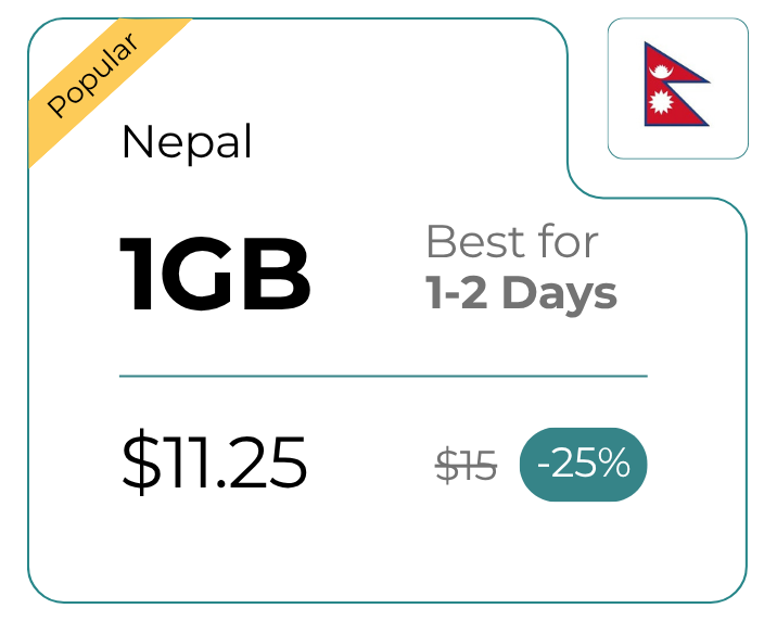 Nepal 1 GB 30 Days