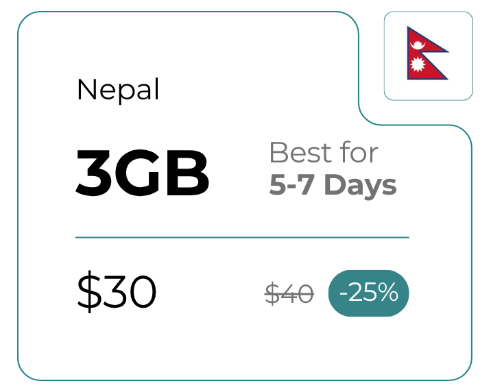 Nepal 3 GB 30 Days