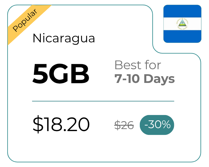 Nicaragua 5 GB 30 Days