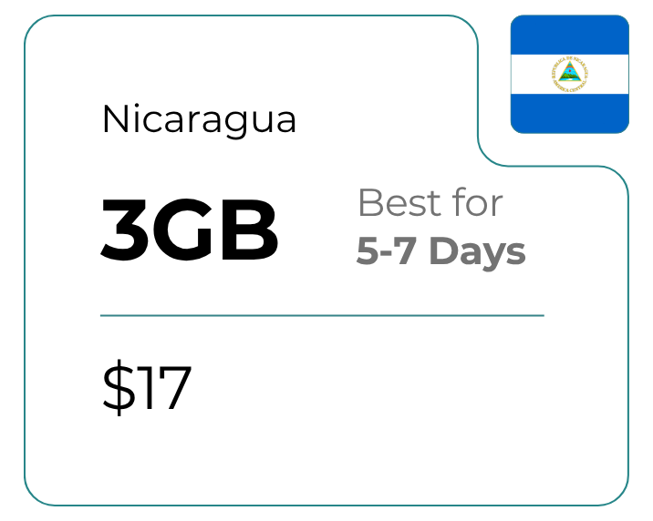 Nicaragua 3 GB 30 Days