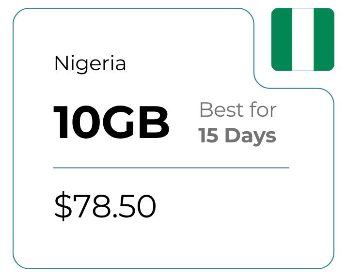 Nigeria 10 GB 30 Days