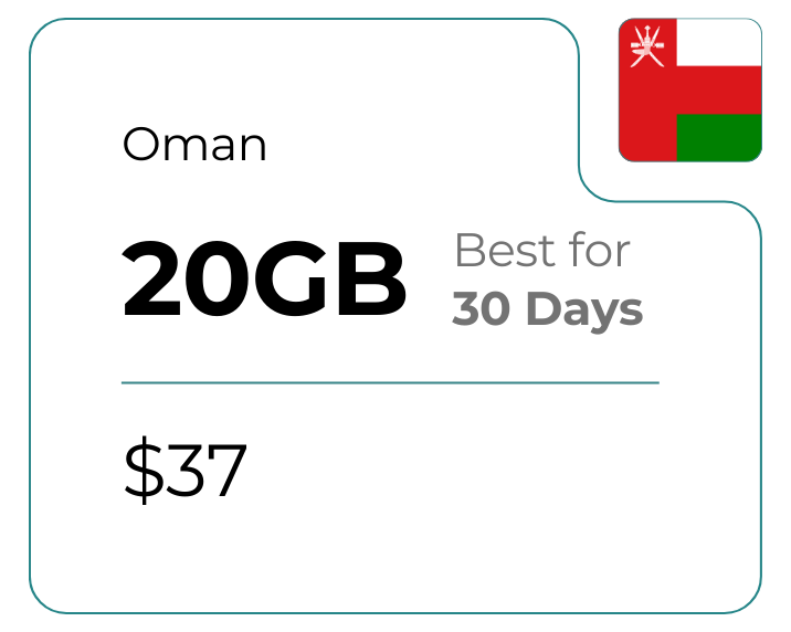 Oman 20 GB 30 Days