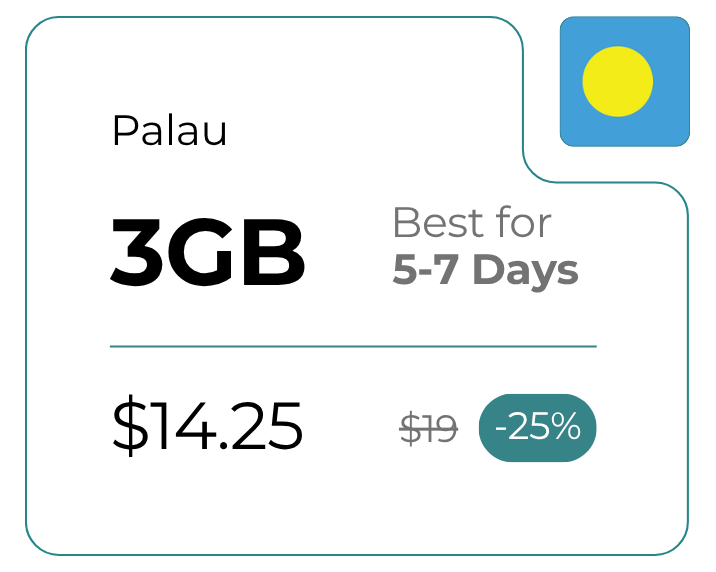 Palau 3 GB 30 Days