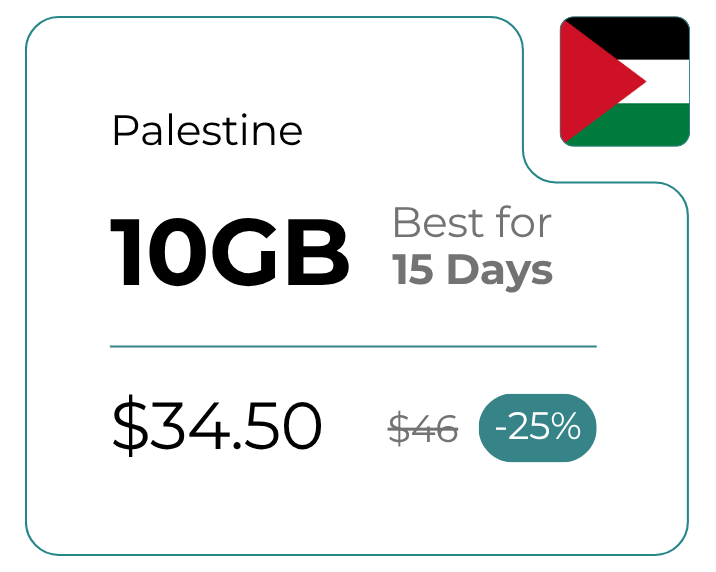 Palestine 10 GB 30 Days