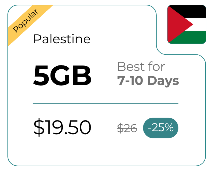 Palestine 5 GB 30 Days
