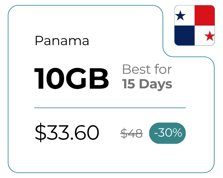 Panamá 10 GB 30 dias