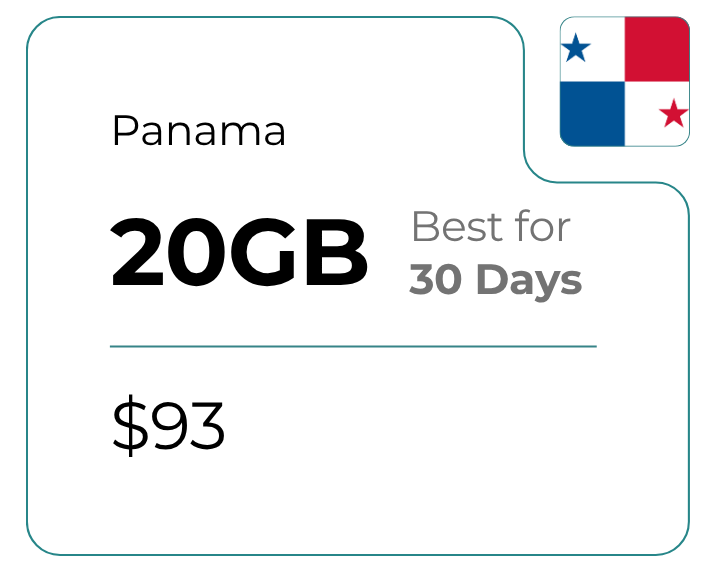Panama 20 GB 30 Days