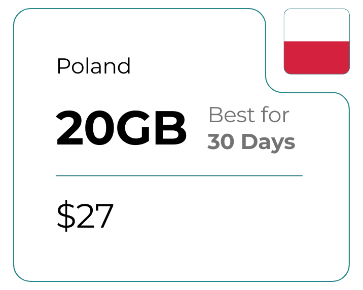Poland 20 GB 30 Days
