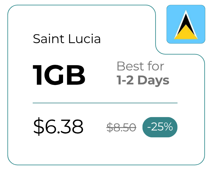 Saint Lucia 1 GB 30 Days