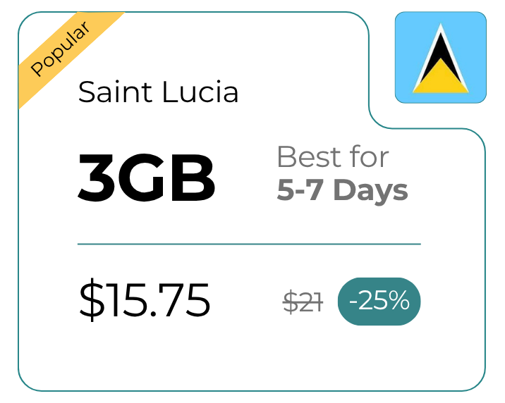 Saint Lucia 3 GB 30 Days
