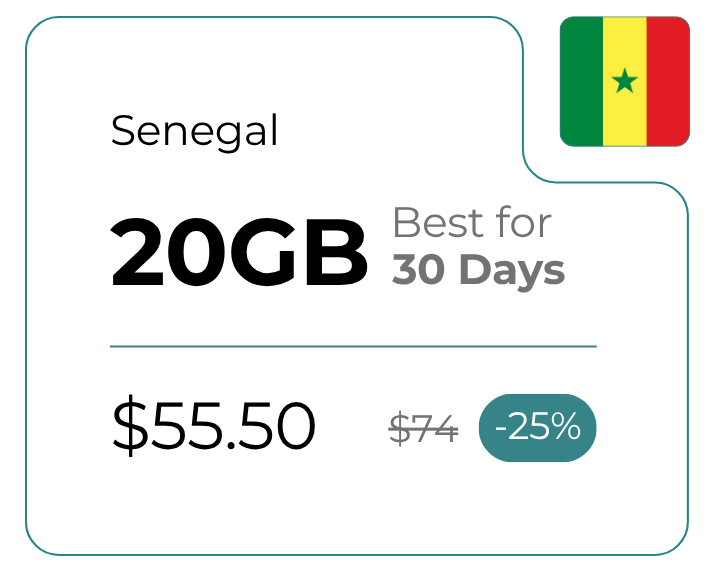 Senegal 20 GB 30 Days
