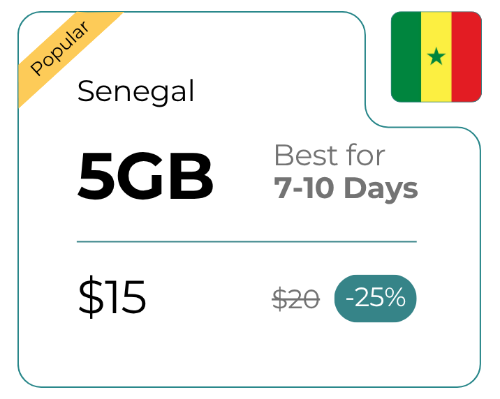 Senegal 5 GB 30 Days