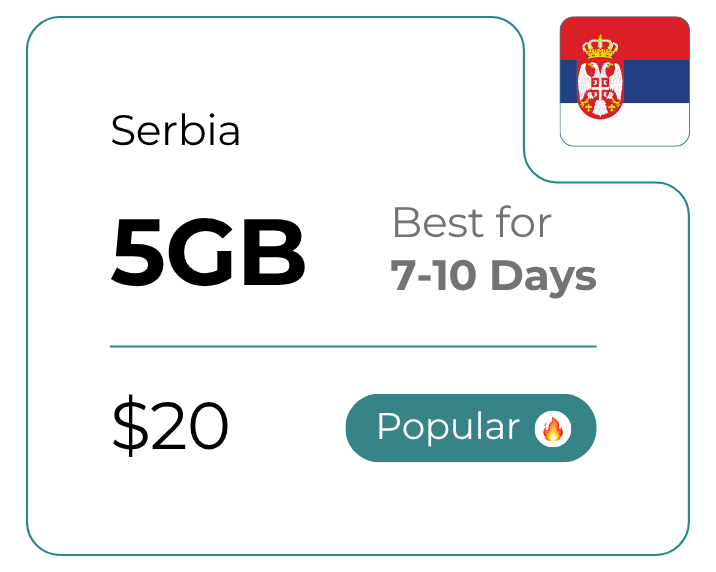 Serbia 5 GB 30 Days
