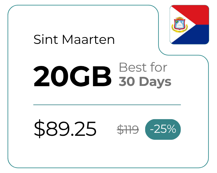 Sint Maarten 20 GB 30 Days
