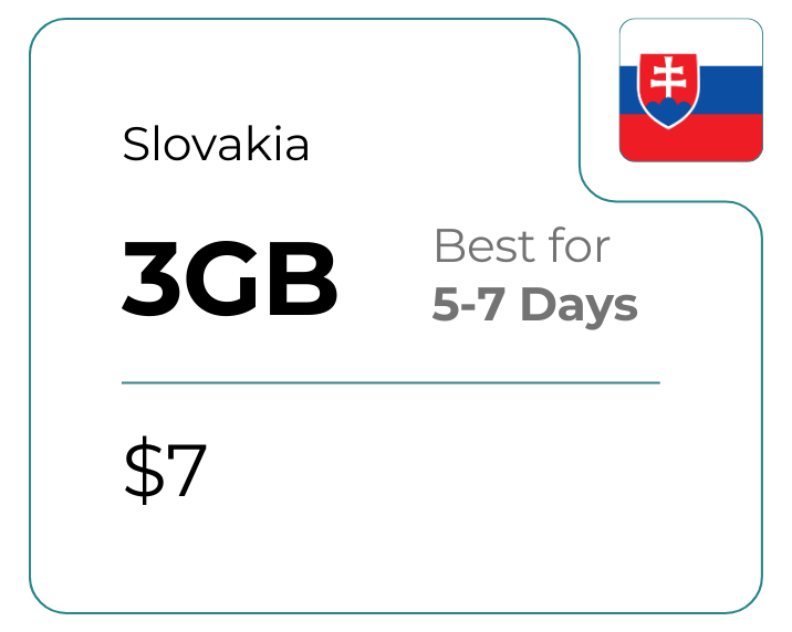 Slovakia 3 GB 30 Days