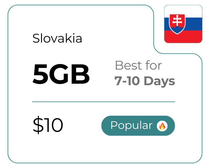 Slovakia 5 GB 30 Days