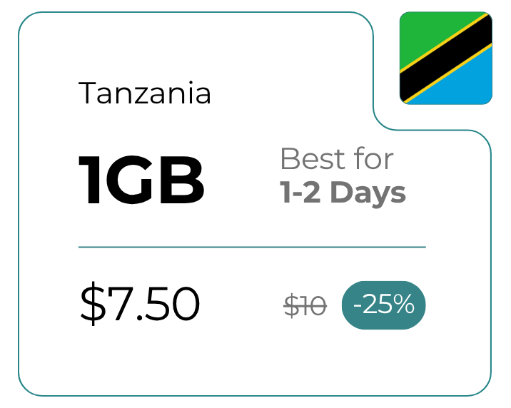 Tanzania 1 GB 30 Days