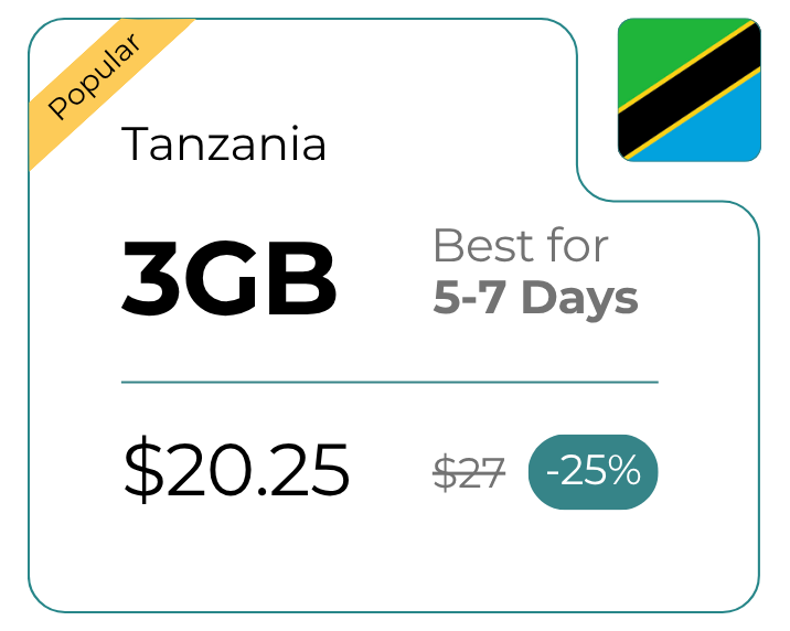 Tanzania 3 GB 30 Days