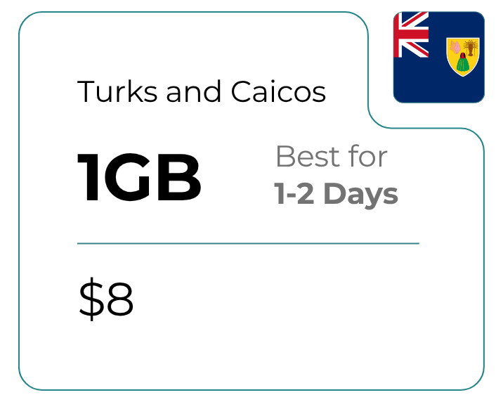 Turks and Caicos 1 GB 30 Days