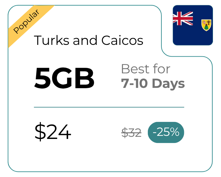 Turks and Caicos 5 GB 30 Days