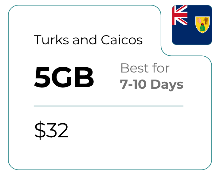 Turks and Caicos 5 GB 30 Days
