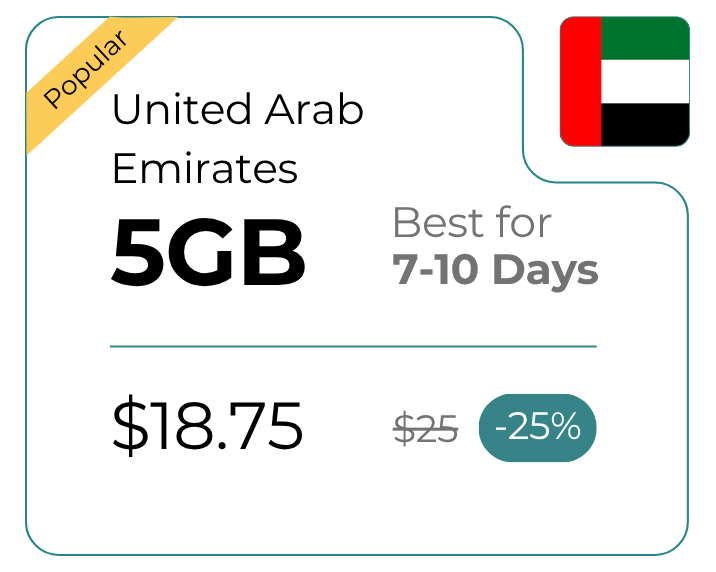 United Arab Emirates 5 GB 30 Days